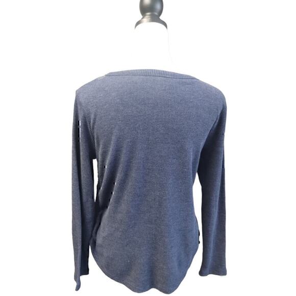 Justice Girls Long Sleeve Shirt color Dark Blue size 16/18 - Picture 4 of 6